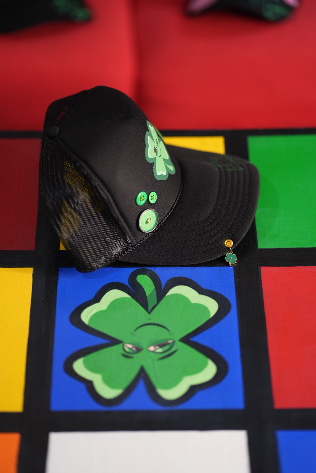 Life's Luckii Hat Broken Hearts and Buttons Collection