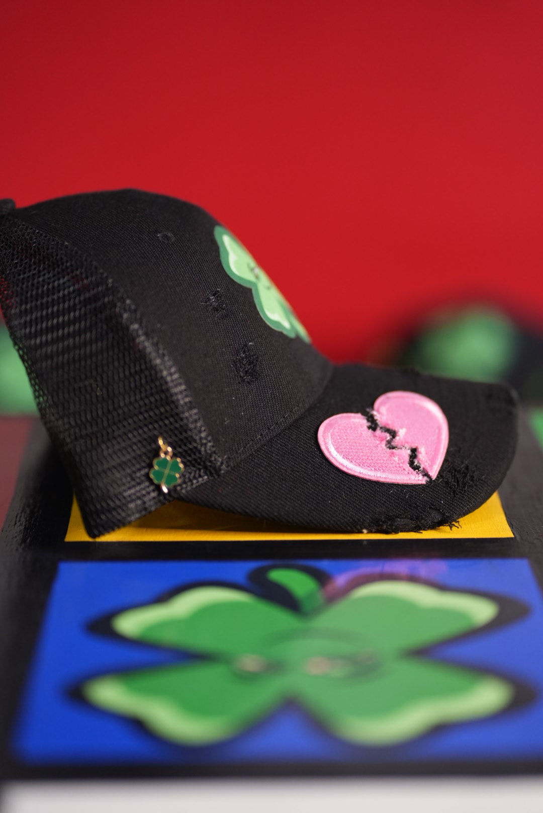 Life's Luckii Hat Broken Hearts and Buttons Collection