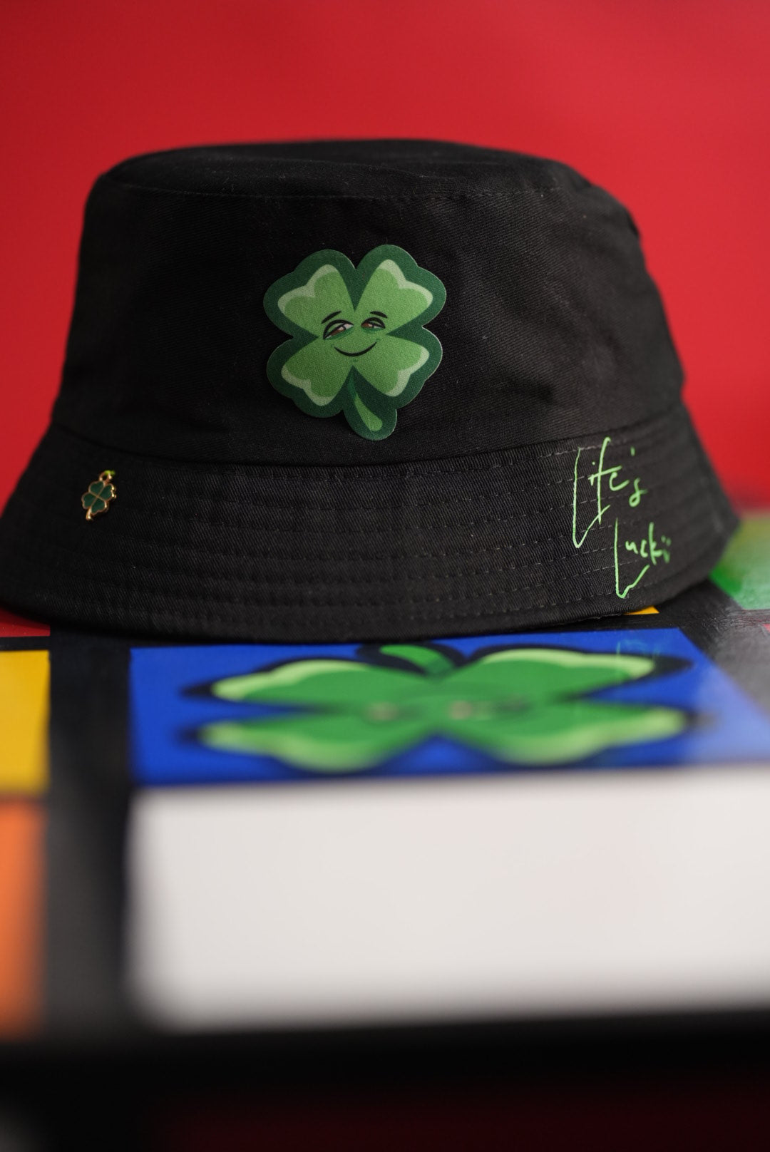 Life's Luckii Bucket Hat Broken Hearts and Buttons Collection