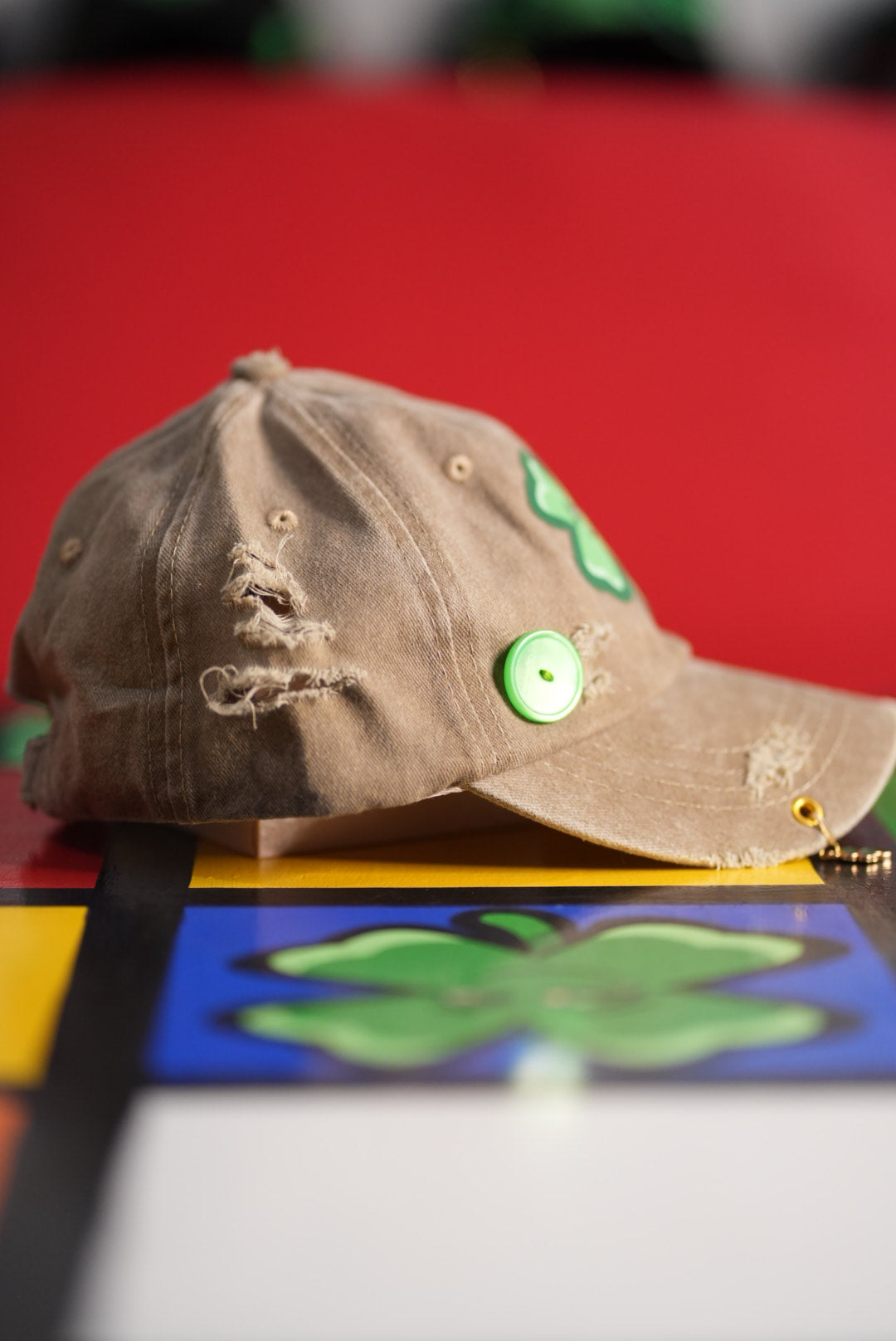 Life's Luckii Hat Broken Hearts and Buttons Collection
