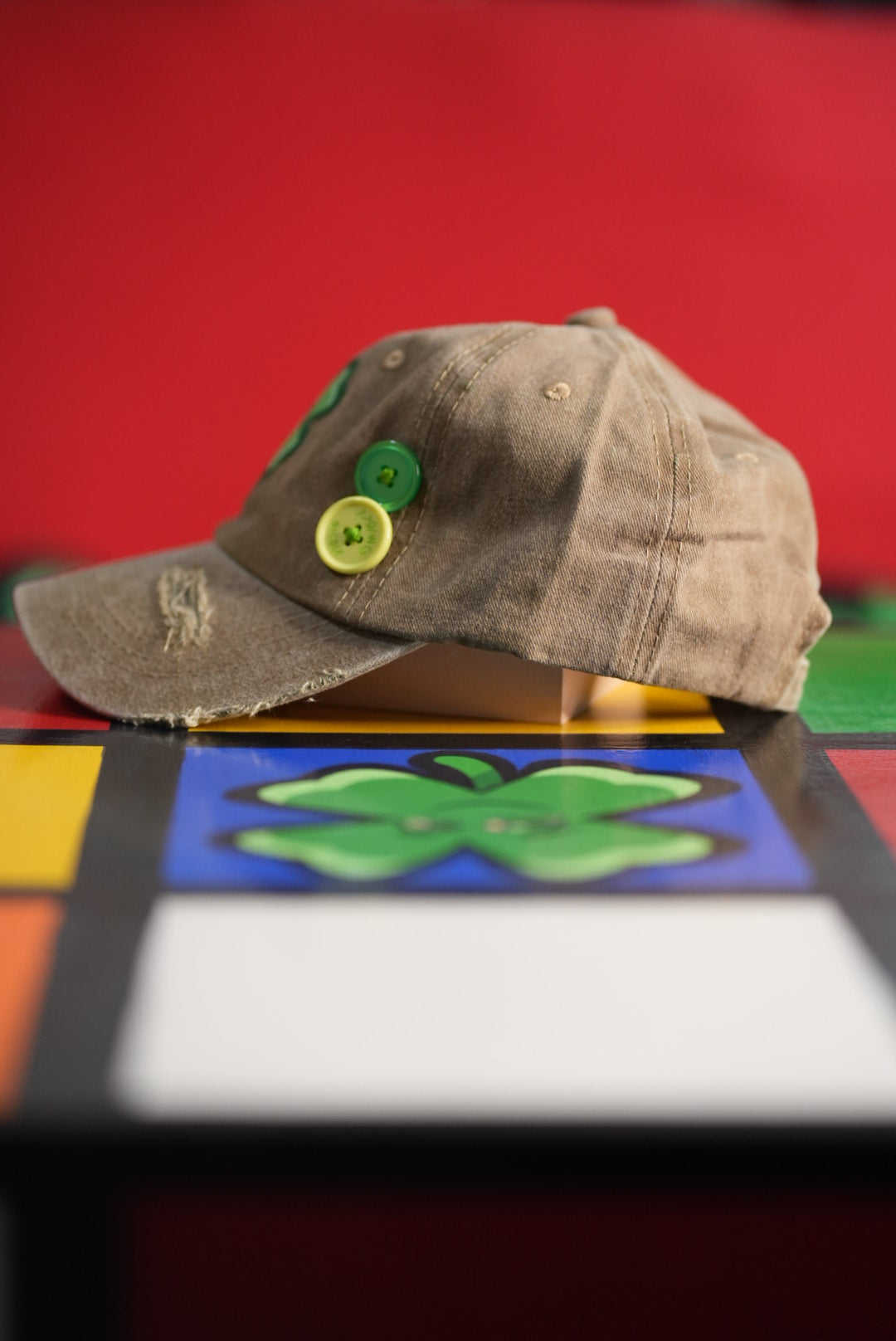Life's Luckii Hat Broken Hearts and Buttons Collection
