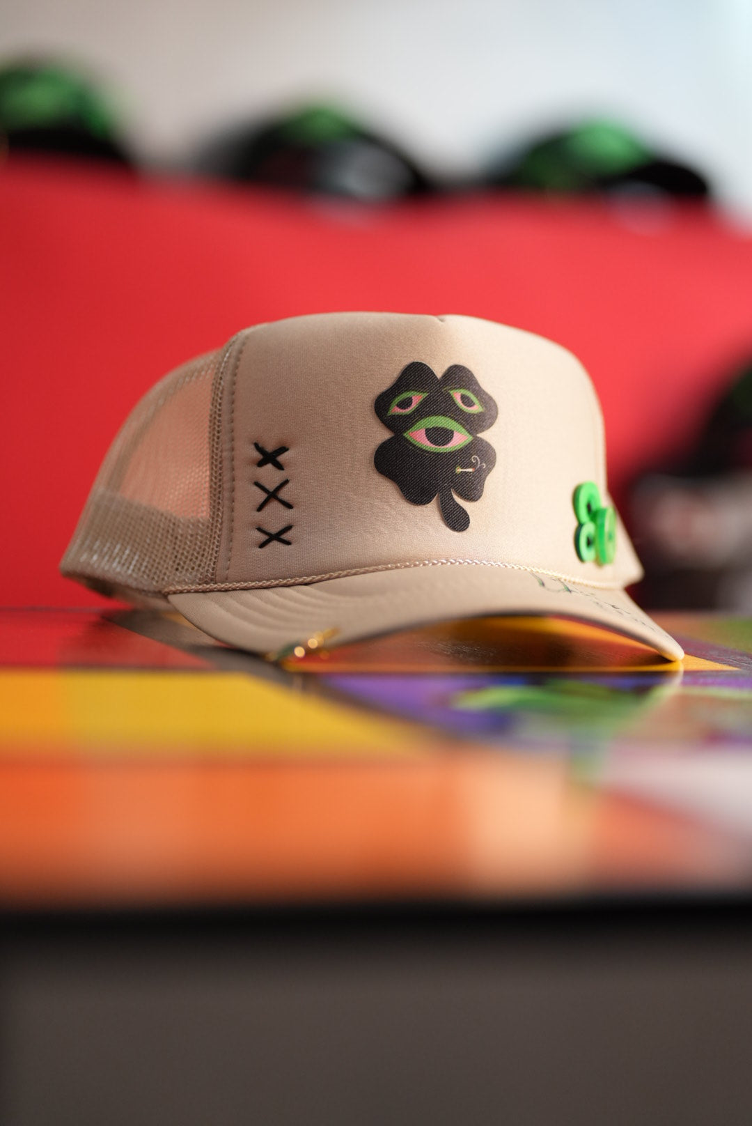 Life's Luckii Hat Broken Hearts and Buttons Collection