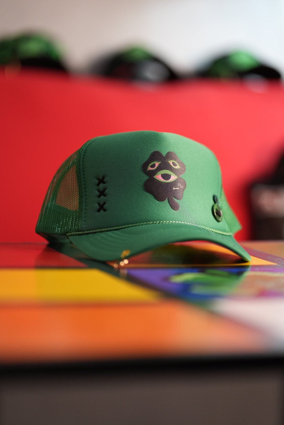 Life's Luckii Hat Broken Hearts and Buttons Collection