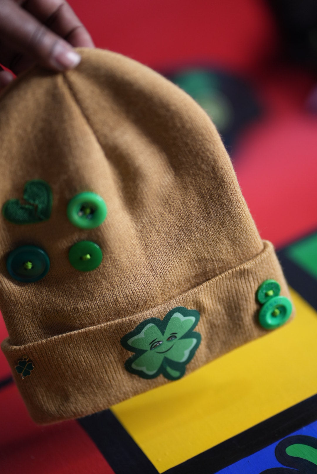 Life's Luckii Beanie Broken Hearts and Buttons Collection
