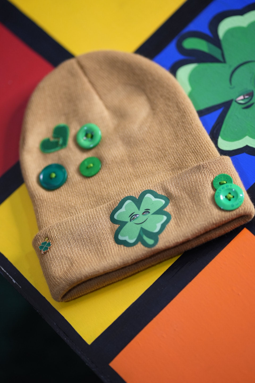 Life's Luckii Beanie Broken Hearts and Buttons Collection