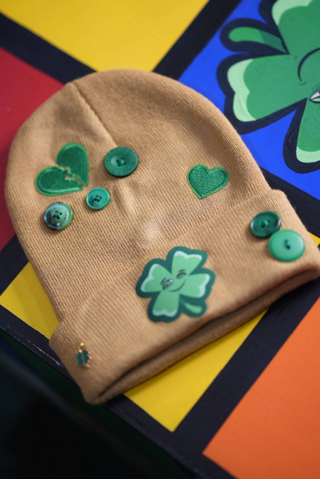 Life's Luckii Beanie Broken Hearts and Buttons Collection