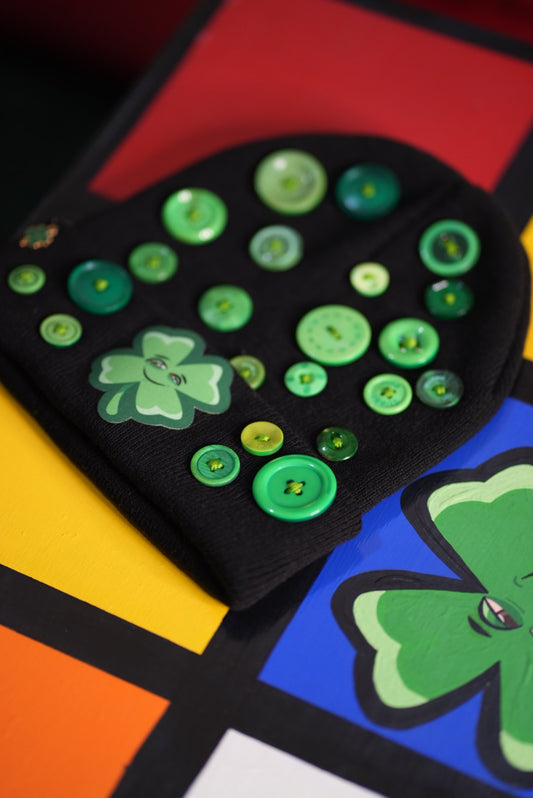 Life's Luckii Beanie Broken Hearts and Buttons Collection